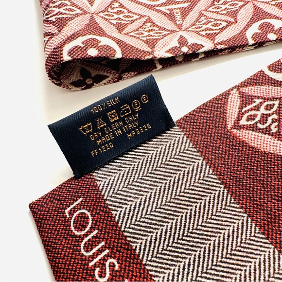 Louis Vuitton Silk Motif Since 1854 Bandeau Scarf NWOT - Picture 5 of 10